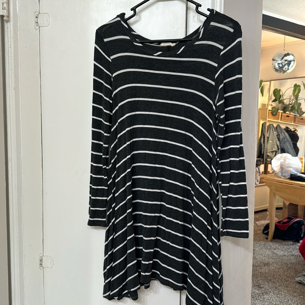 Long Sleeve Striped Dress